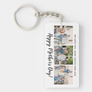 Happy Mother's Day Photo Collage Custom White Key Ring