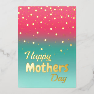 Happy Mother's Day - Pink Blue Ombre