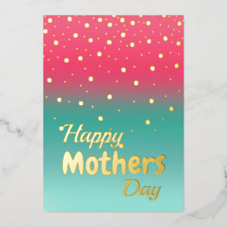 Happy Mother's Day - Pink Blue Ombre