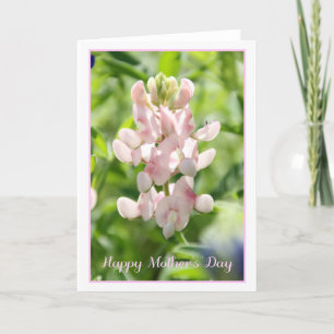 Happy Mother's Day Pink Bluebonnet Greeting Card