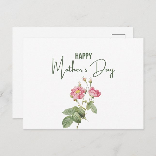 Happy Mother's Day Post Card (Front/Back)