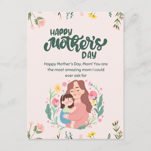 Happy mother's day  postcard (Front)