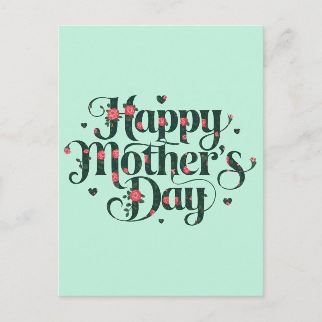 Happy Mothers Day Postcard (Front)