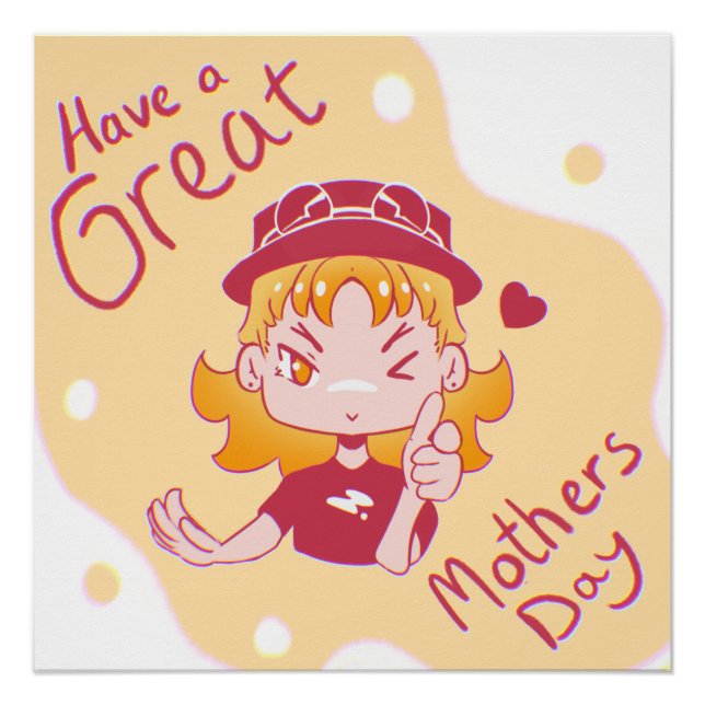 Happy Mothers day. Poster (Front)
