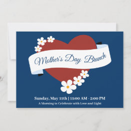 Happy Mother's Day Red Heart Business Event  Invitation