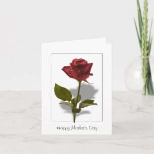 Happy Mother's Day - Red Rose Card