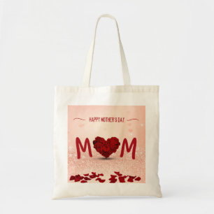 Happy Mother's Day Rose Heart Bouquet Tote Bag