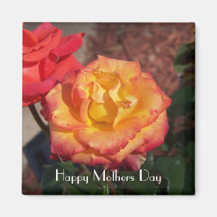 Happy Mothers Day Rose Magnet