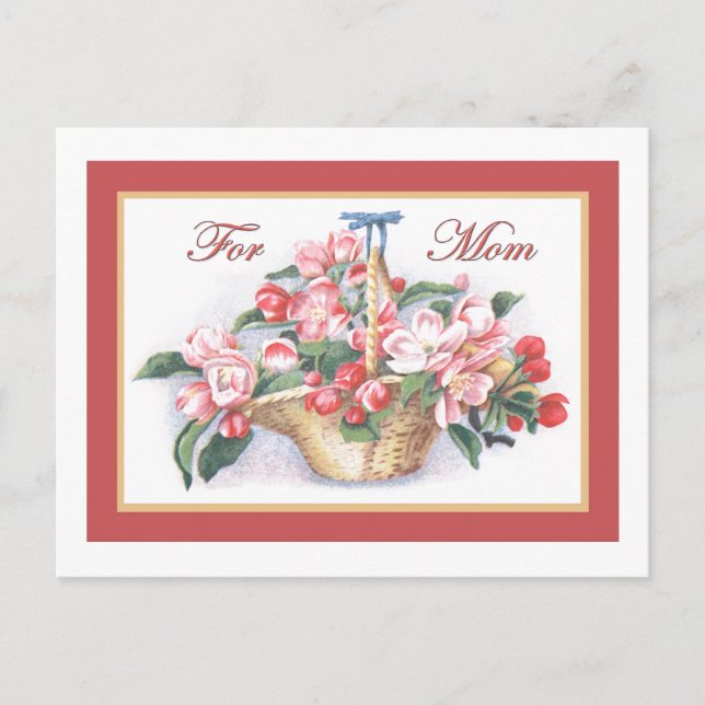 Happy Mother's Day Roses Postcard (Front)