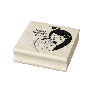 Happy Mothers Day Rubber Stamp