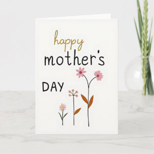 Happy Mothers Day Script Card