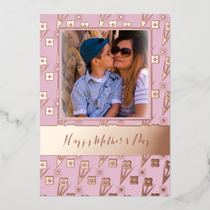 Happy Mother's Day Simple Florals Pink