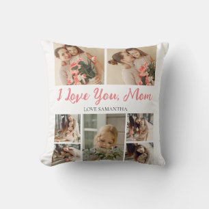 Happy Mothers Day   Simple Modern Script 7 Photo  Cushion