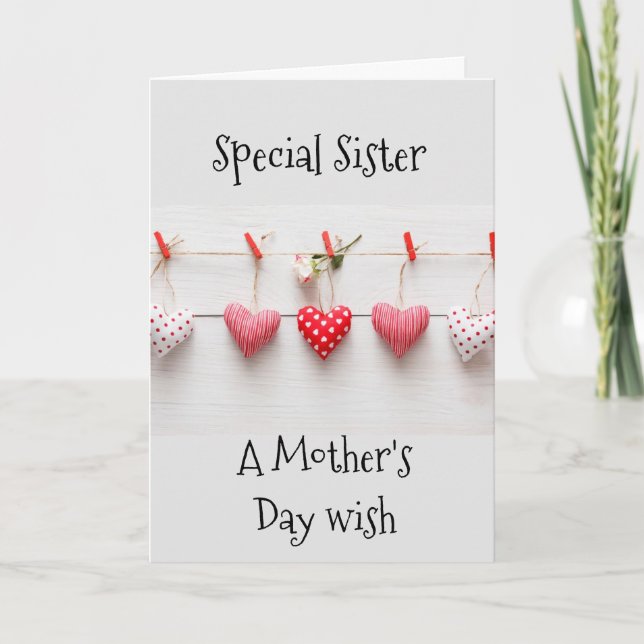 HAPPY MOTHER'S DAY **SIS** MOTHER'S DAY CARD (Front)