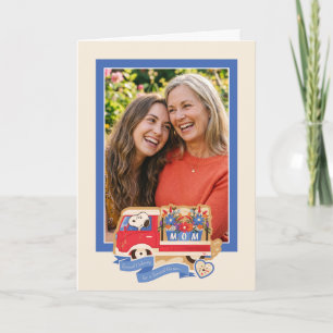 Happy Mother's Day   Snoopy Mum Customisable Photo Card
