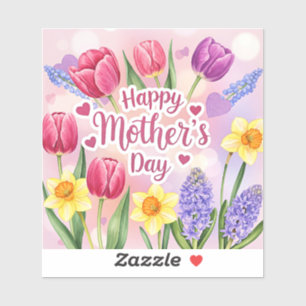 Happy Mother's Day, spring flowers,