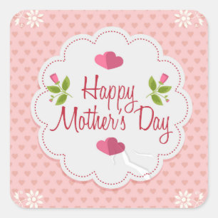 Happy Mother's Day Square Sticker
