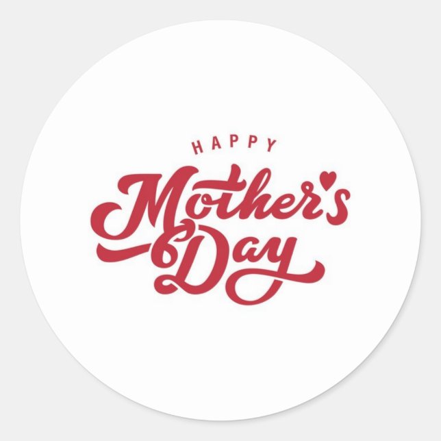 Happy Mothers Day Sticker (Front)