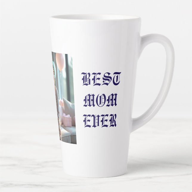 Happy Mother's Day Stylish Latte Mug (Right)