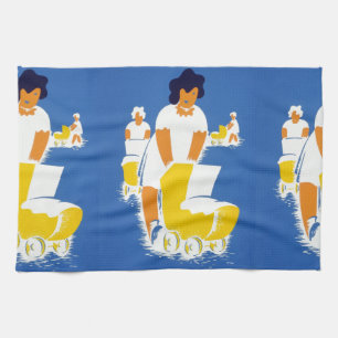happy mothers day tea towel
