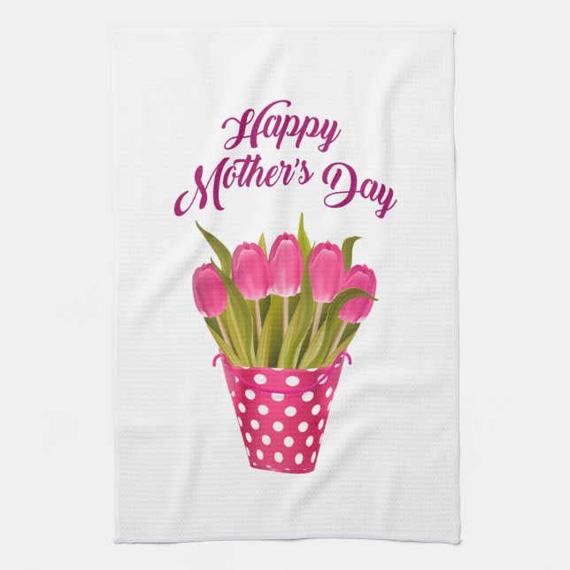 Happy Mother's Day Tea Towel (Vertical)