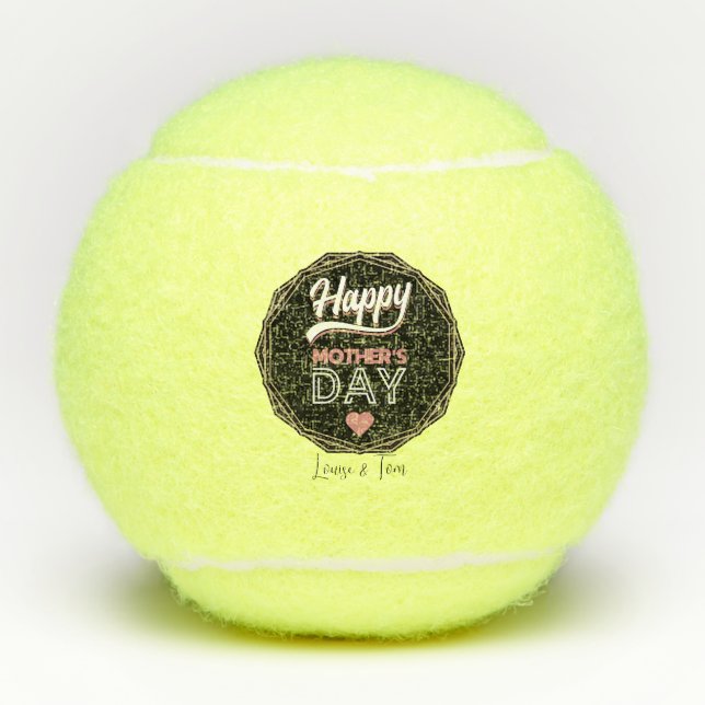 Happy mother's day tennis balls (Front)