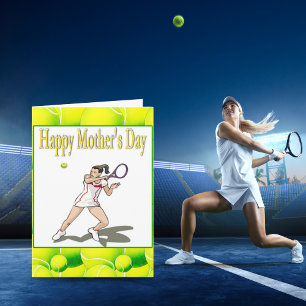 Happy Mother's Day Tennis Mum Card