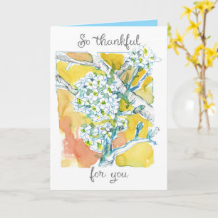 Happy Mother's Day Thankful For You Spring Flowers Card