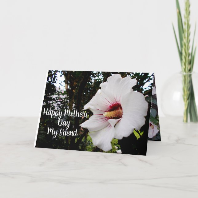 HAPPY MOTHERS DAY TO FRIEND HOLIDAY CARD (Front)