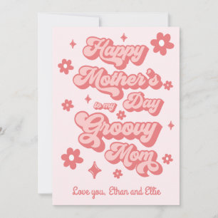 Happy Mother's Day to my Groovy Mum Holiday Card