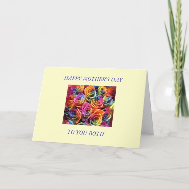 Happy Mothers Day to My Two Moms Card (Front)