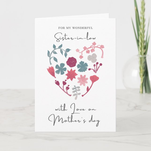 Happy Mother's Day To Sister In Law Card (Front)