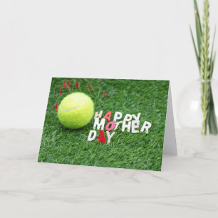 Happy Mother's day to Tennis player Card