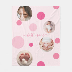 Happy Mother's Day to The Best Mum Photo Fleece Blanket