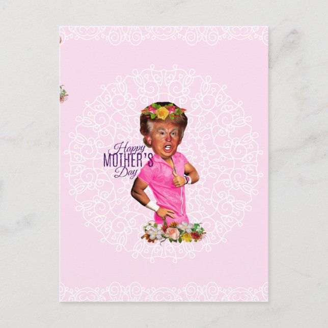 happy mothers day trump postcard (Front)