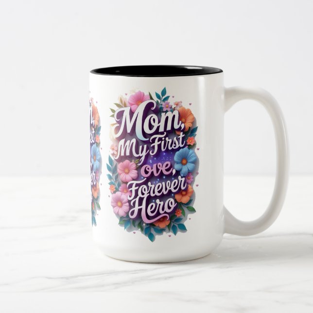 Happy mother's day  Two-Tone coffee mug (Right)