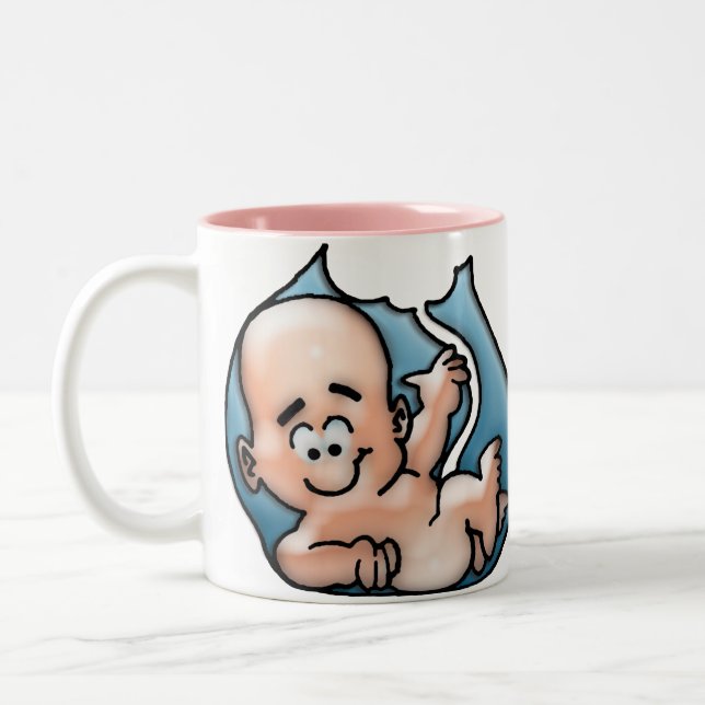 Happy Mothers Day Two-Tone Coffee Mug (Left)