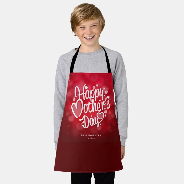 Happy Mother's Day Typography-23534 Apron (Worn)