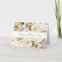 Happy Mother's Day Vanilla cream Floral script