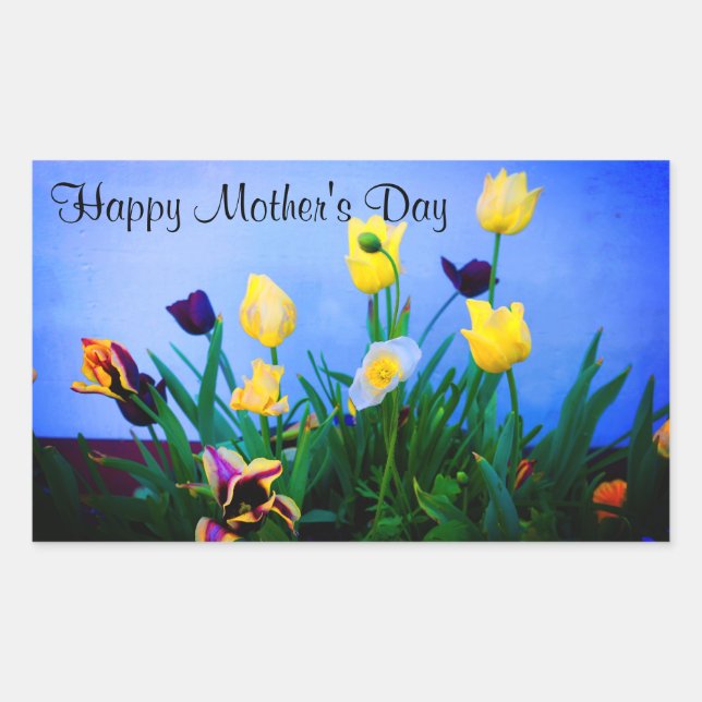Happy Mother's Day Various Tulips #2 Stickers (Front)