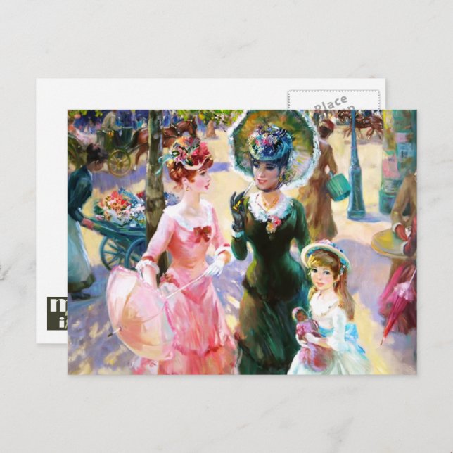 Happy Mother's Day. Vintage Art  Postcard (Front/Back)