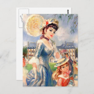 Happy Mother's Day. Vintage Mother and Daughter Postcard