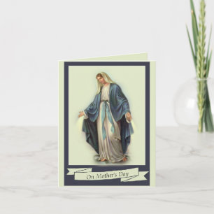 HAPPY MOTHER'S DAY VIRGIN MARY RELIGIOUS CARD