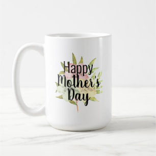 Happy Mother's Day Watercolor Floral Quote Coffee Mug