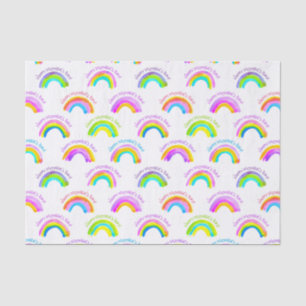 Happy Mother's Day Watercolor Rainbow Pattern Tissue Paper
