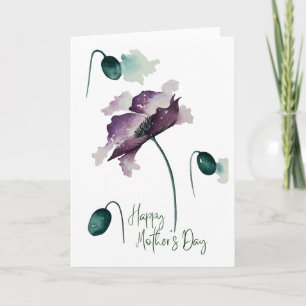 Happy Mother's Day Watercolour Floral Card