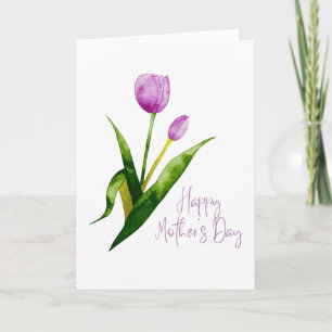 Happy Mother's Day Watercolour Floral Card