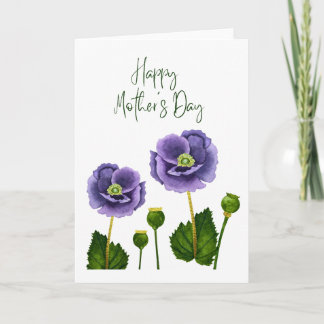 Happy Mother's Day Watercolour Floral Card