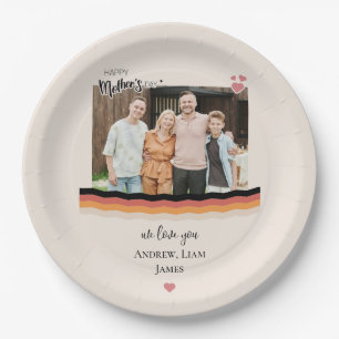 Happy mother's day we love you paper plate