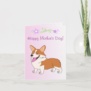 Happy Mother's Day Welsh Corgi Card